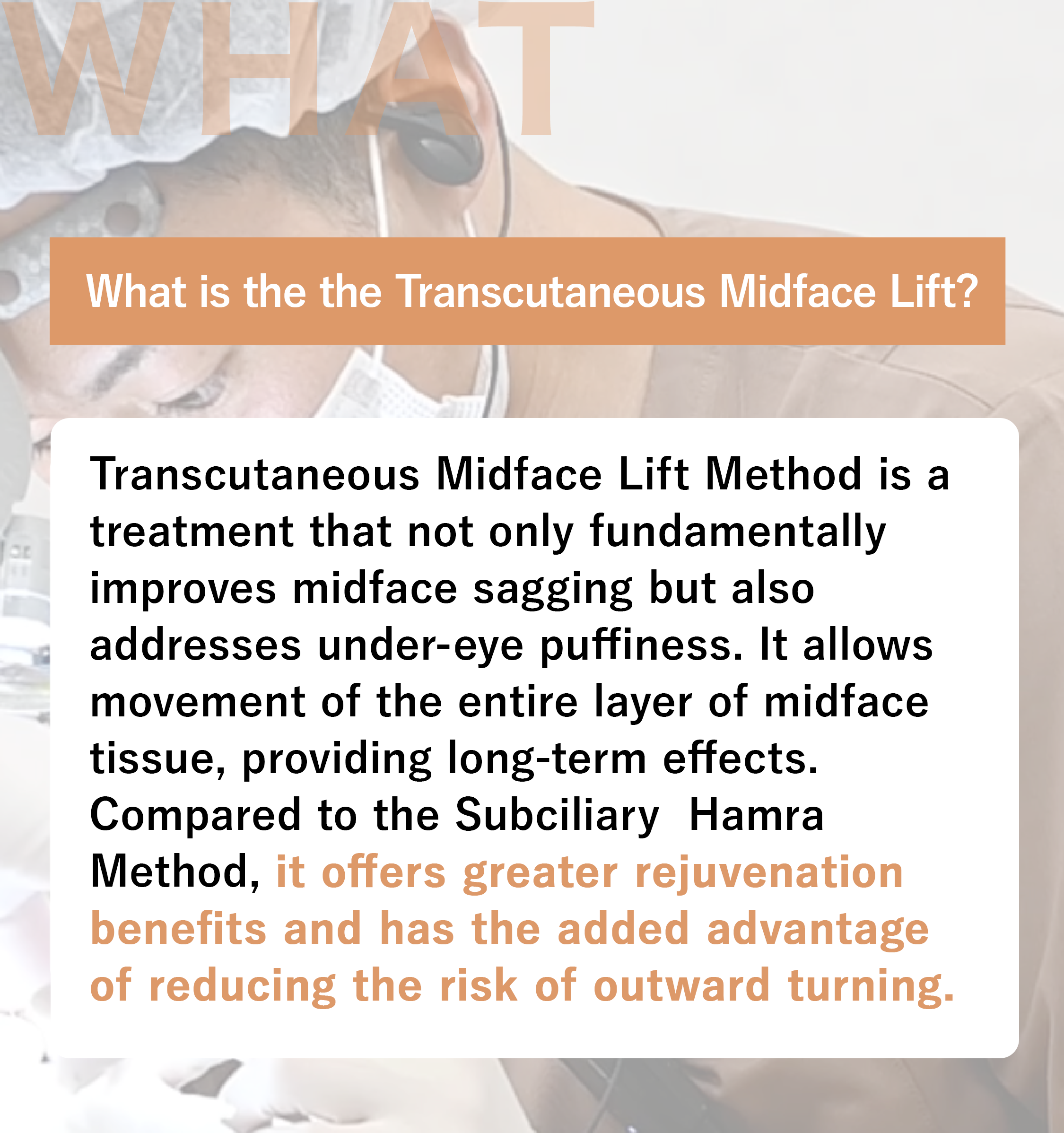 What is the the Transcutaneous Midface Lift?
