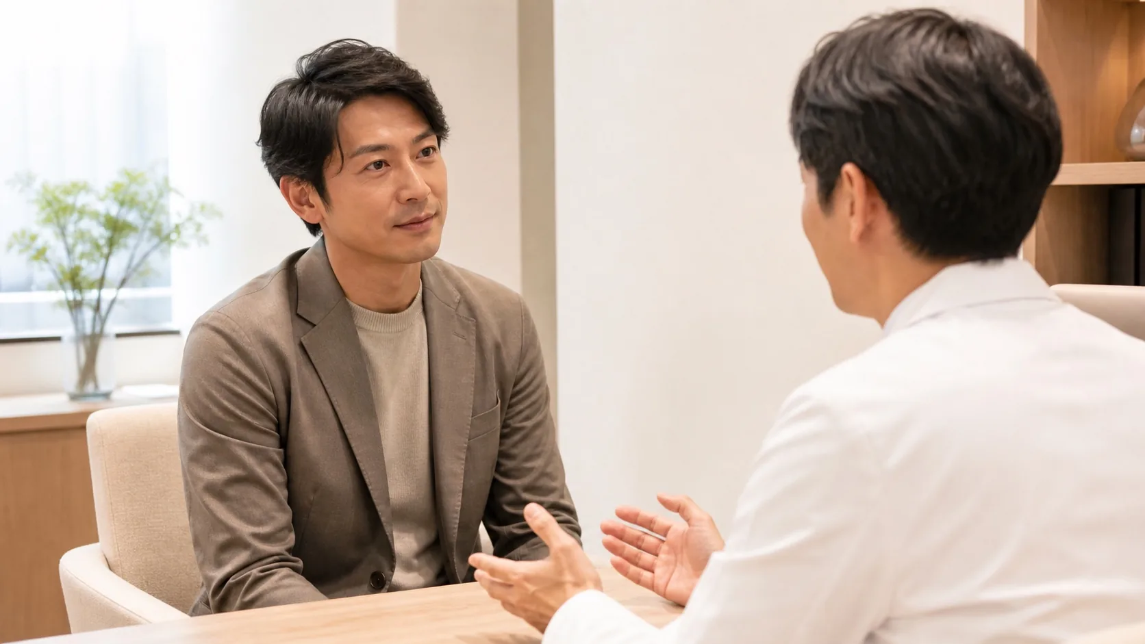 診察の上で治療と総額を説明するカウンセリング